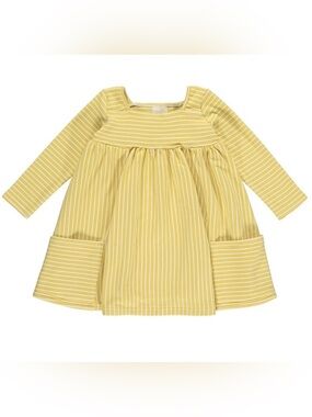 NWT! Vignette Riley Dress (8) Yellow Striped Dress with Pockets